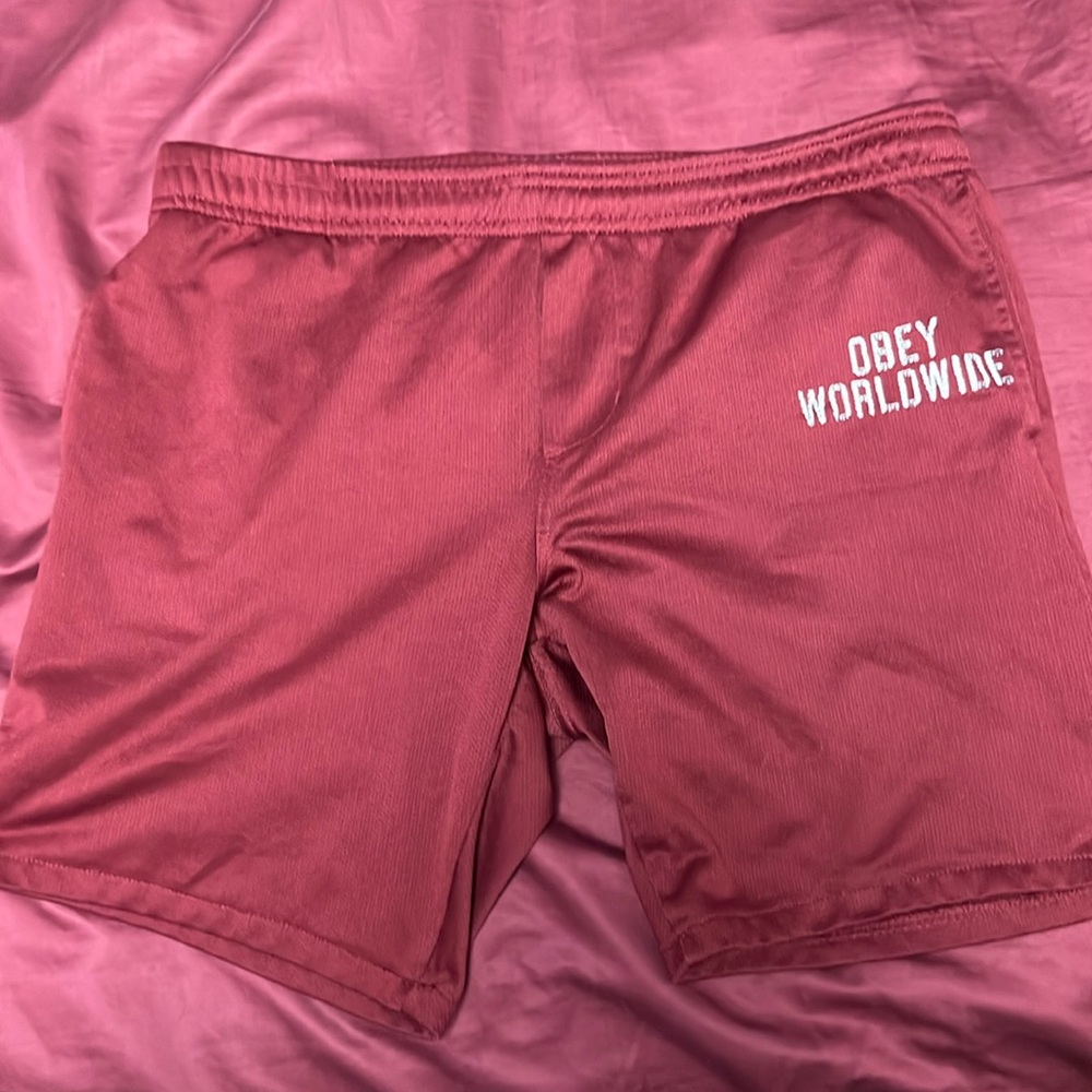 Vintage Obey red shorts